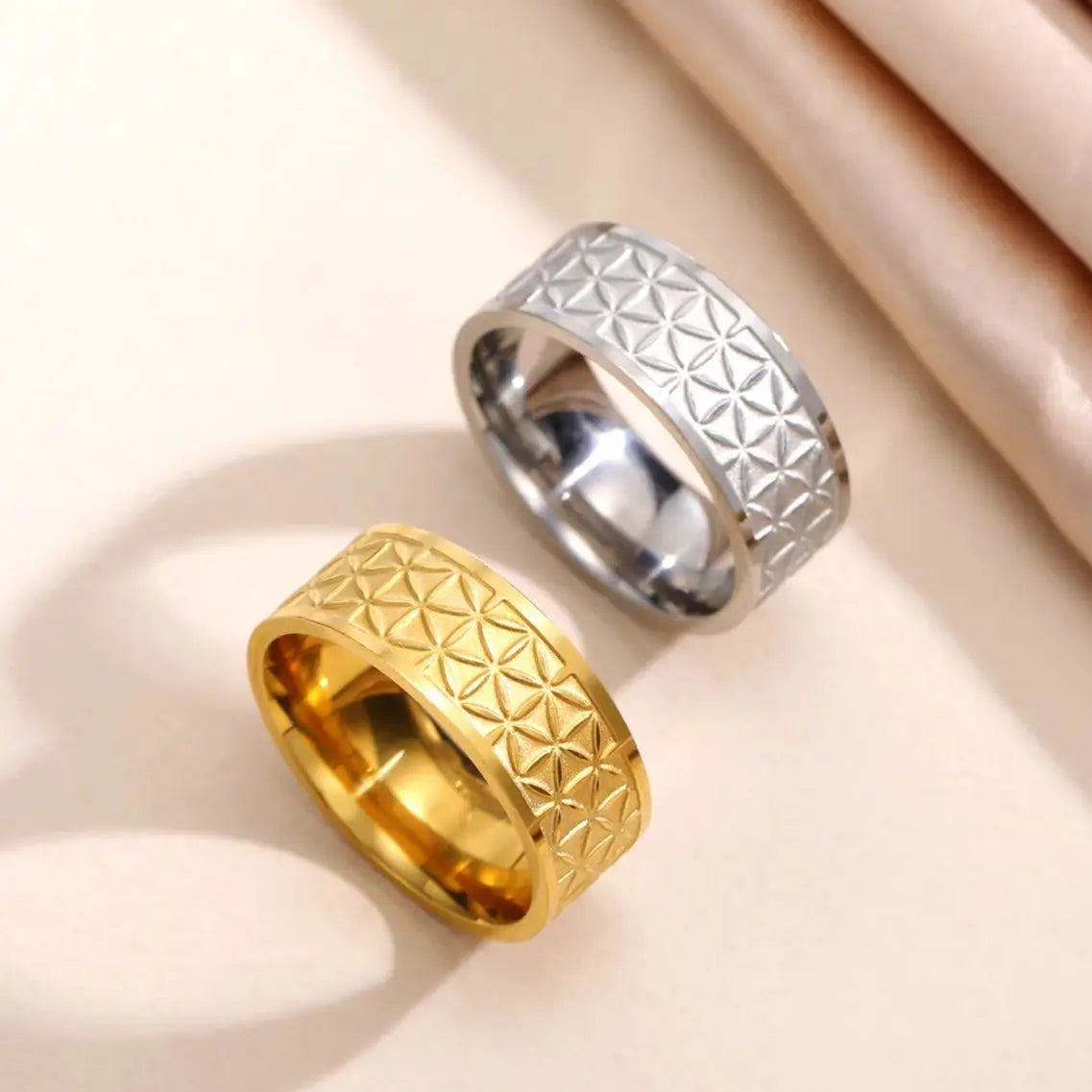 2 Bague fleur de vie