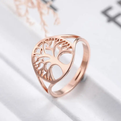 Bague arbre de vie en bronze