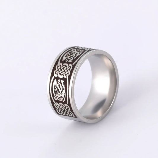 Bague dragon viking