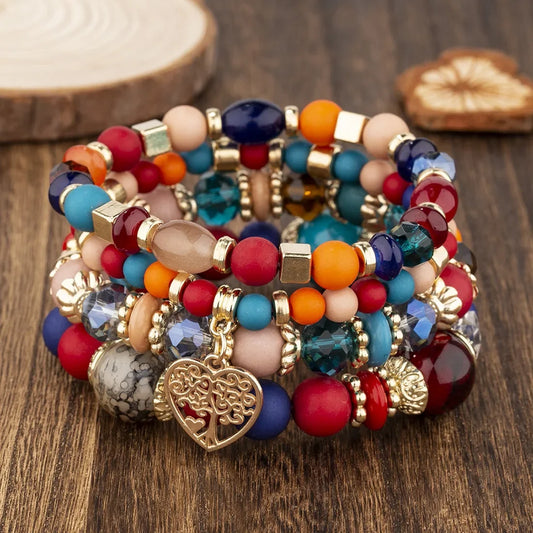 Bracelet perle multicouleur