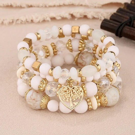 Bracelets perle blanche