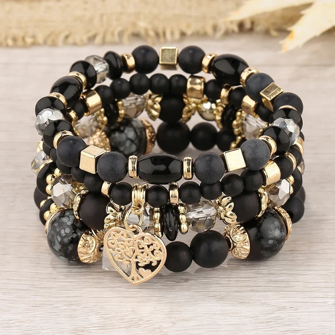 Bracelets perle noir