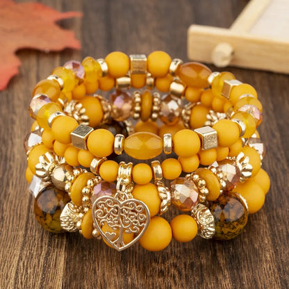 Bracelets perle orange