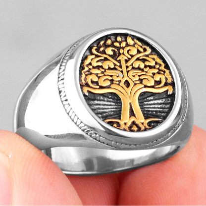 Chevalière arbre de vie