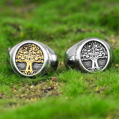 Chevalière arbre de vie