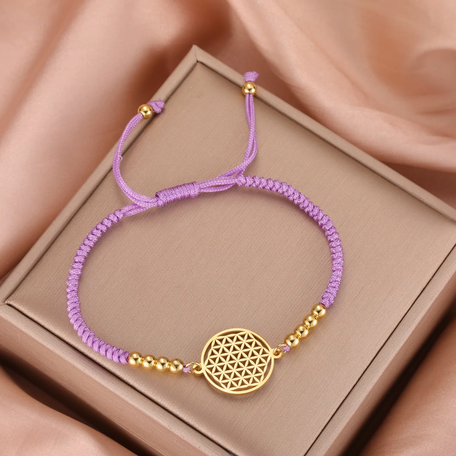 corde violette fleur de vie